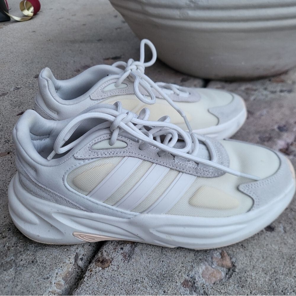 Adidas Ozelle 'Alumina Wonder White Gum' Women's Sz 6 Cloud Foam